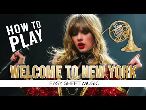 French Horn "Welcome To New York" Taylor Swift EASY Sheet Music