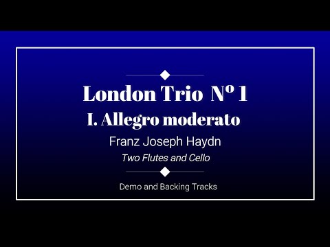 I. Allegro moderato - London Trio Nº 1  -  F. J. Haydn - Demo and Backing tracks for flute