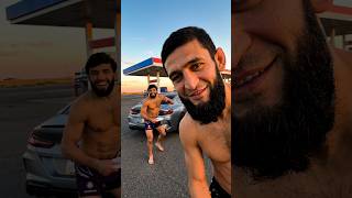 Download lagu Khabib, Arman and Khamzat Chimaev are going wild at the station! 🐺🔥 #shorts mp3
