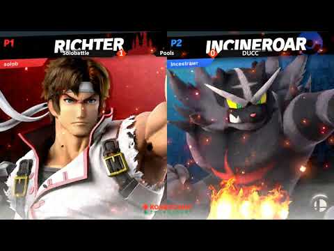 Koneistamo 18 - Ultimate Singles - Pools - DUCC(Incineroar) vs Solobattle(Richter)