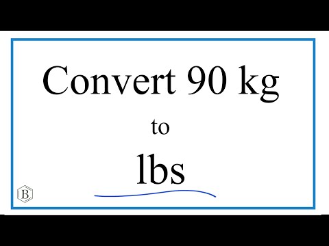 Wie man 90 Kilogramm in Pfund umrechnet (90kg in lbs)