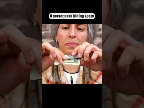 8 secret cash hiding spots #youtube #lifehacks #lifetips #fyp
