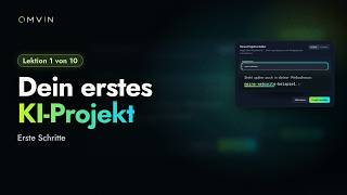 Website mit KI erstellen: Erstes Projekt anlegen | OMVIN Lektion 1
