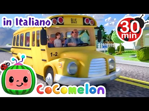 Le Ruote del Bus | 🍉 COCOMELON Italiano - Karaoke per bambini