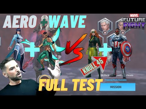 AERO + WAVE FULL BUILD + FULL TEST!! KNULL STAGE 45!! STRONGER THAN FALCON??  MARVEL FUTURE FIGHT