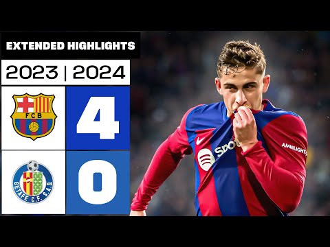 FC BARCELONA 4-0 GETAFE CF 2023/24 | Resumen Ampliado