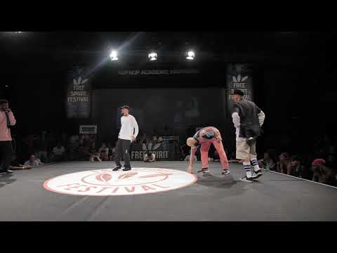 Free Spirit Festival 2019 Championship//Popping C & Nelson vs Robozee & Twoface  //Popping - 1/4