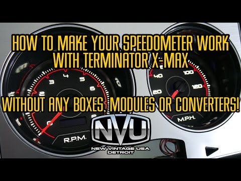 HOW TO MAKE YOUR SPEEDOMETER WORK USING HOLLEY TERMINATOR X-MAX