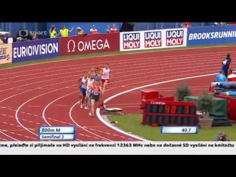 212 Marcin Lewandowski vs Amel Tuka 800m Semifinal 2 European Athletics Championships Amsterdam 2016