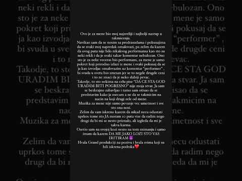 IVAN SIMIC SE OGLASIO POVODOM ZVEZDA GRANDA