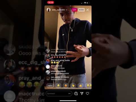 Omb JayDee previews new diss track on IG live