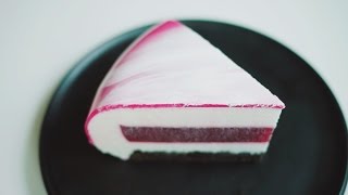 라즈베리 레어 치즈 케이크 만들기 Raspberry Cheesecake Recipe | 한세