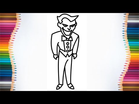 How to Paint the Joker Coloring Page | Coloring Pages and Painting for Kids, Toddlers - 4K 60FPS