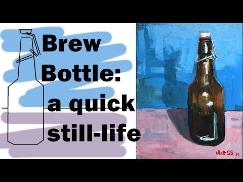 Brew Bottle | a quick still-life painting