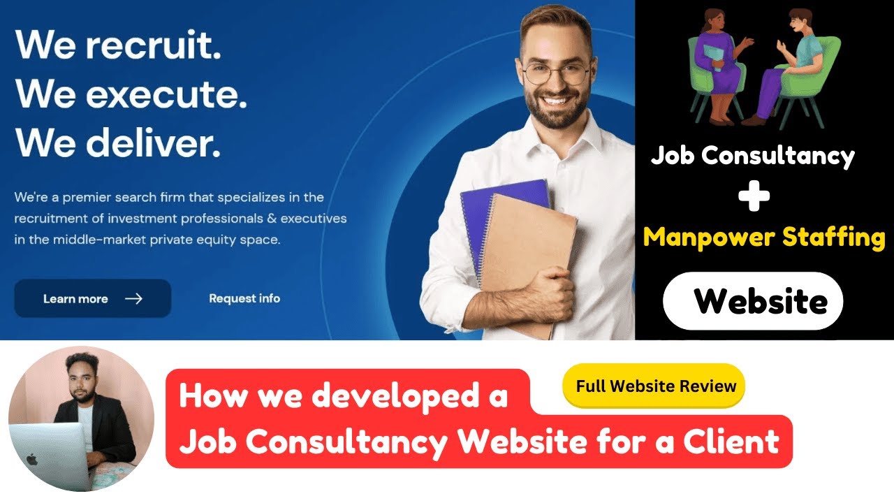 Job consultancy and manpower staffing website built by 24siteshop for a client in Dhanbad