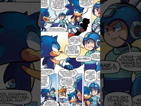 Sonic Meets Mega Man #shorts #sonic #megaman
