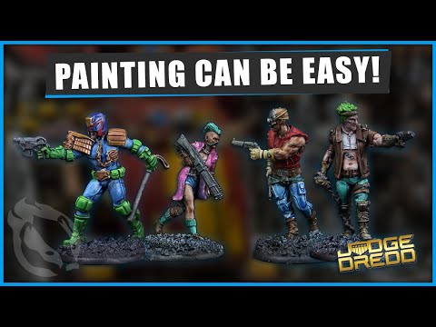A Guide to Speed Painting the Judge Dredd Minis