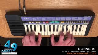 Video thumbnail for Yamaha PSS-9 Portasound Keyboard - 100 Voices & Features by KeyboardKrazy49