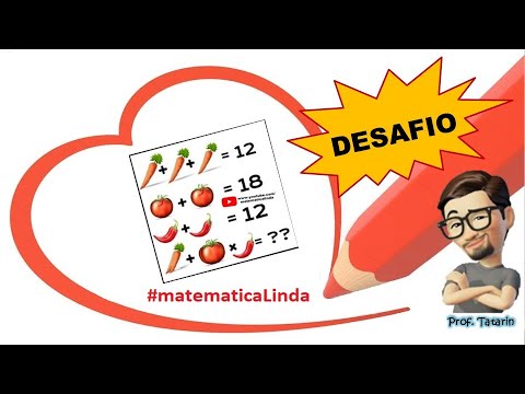 [DESAFIO] Sistema de equações: Legumes + Frutas x Fruto = ?? - Matemática Linda - Prof. Tatarin