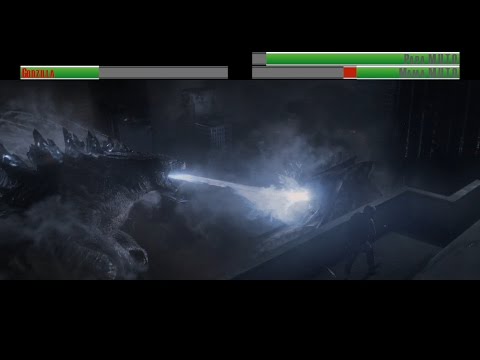 Godzilla vs M.U.T.O's...with healthbars