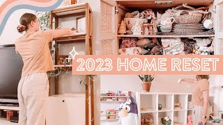 2023 HOME RESET // Bye Bye Christmas Decor! Organizing & Cleaning our House for the New Year