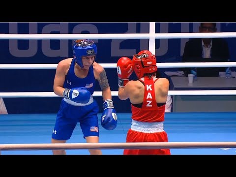 QF (W54kg) ZHOLAMAN Dina (KAZ) vs KREPS Mikiah (USA) /AIBA WWCHs Ulan Ude 2019
