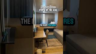 Oceanview Balcony and Interior Room tour on Utopia of the seas #shorts #utopiaoftheseas #cruise