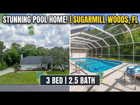 Step into this Stunning Florida Pool Home - Sugarmill Woods Homosassa Florida MLS#847932