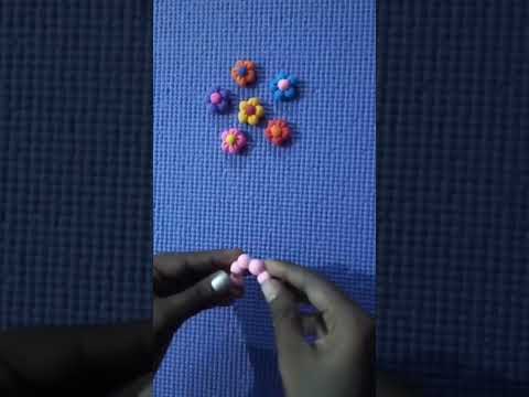 flower making #clay#flower#shorts#