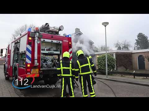 Garage veroest door brand in Heijen