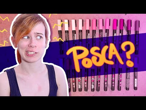 Sceptical Artist Tries POSCA PENS FOR THE FIRST TIME!!