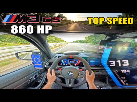 860HP BMW M3 CS G80 is ABSOLUTELY INSANE on the UNLIMITED AUTOBAHN!