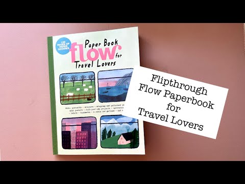 New In | Flow Paper Book for Travel Lovers | Washitapes von ViolamariaArt