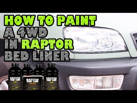 How to paint a 4WD in Raptor Bed Liner