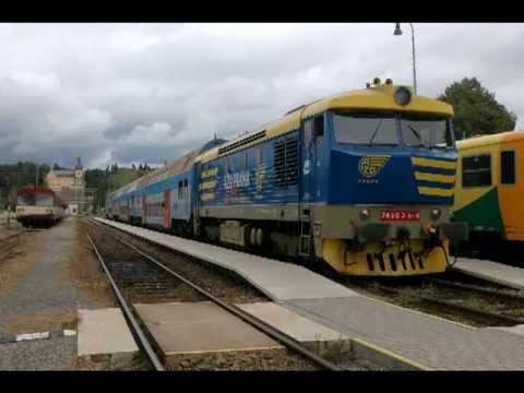 Trať č.212 Posázavský Pacifik, Čerčany - Zruč nad Sázavou v čele 749.039 - sestřih - 15.9.2013.