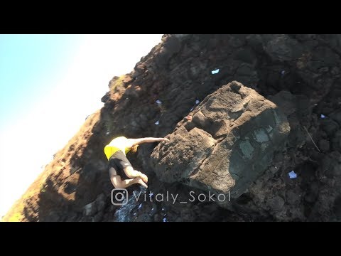 My first FPV experience, flights and training with Extreme Cliff Jump shot