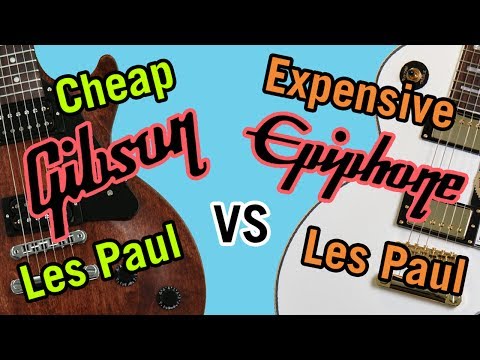Cheap Gibson Les Paul vs Expensive Epiphone Les Paul Tone Comparison
