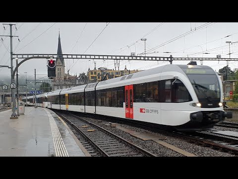 Thurbo GTW einfahrt in St. Gallen