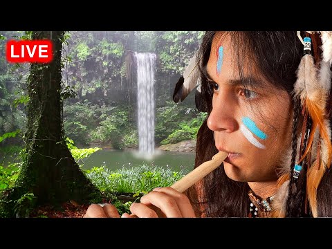 Native American Flute Music and Rain for Relaxation, Meditation, Sleep, Study, Stress relief