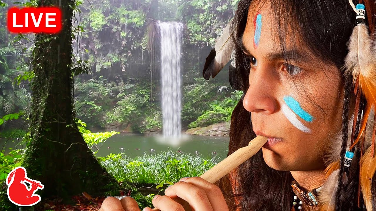 Native American Flute Music & Gentle Rain Sounds | Deep Sleep, Stress Relief, Meditation, Study