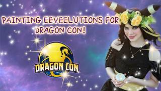 Dragon Con Exclusive! | Painting Eeveelutions on Pokémon Energy Cards