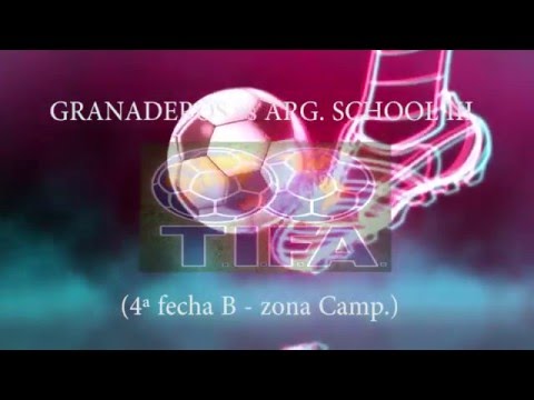 1 GRANADEROS vs ARG  SCHOOL III 0 - 4ª fecha B   zona Camp - 8/05/2016