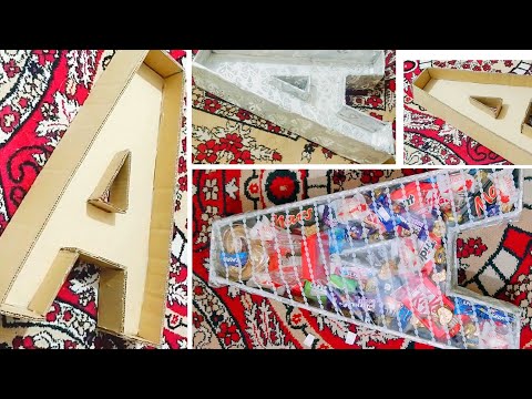 3d Alphabet making with filling chocolate's #eidi #Gift #diy #ayeshaarish