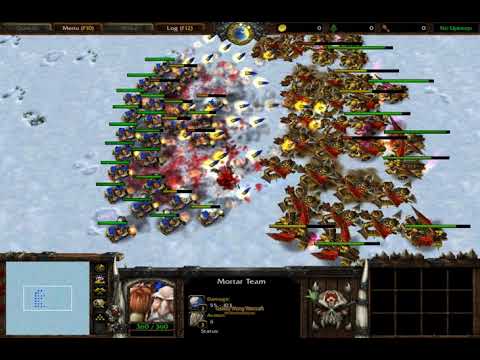 (Comment Request) 33 Mortar Team vs 33 Glaive Thrower (100 Food) Fully Upgrade 1080p