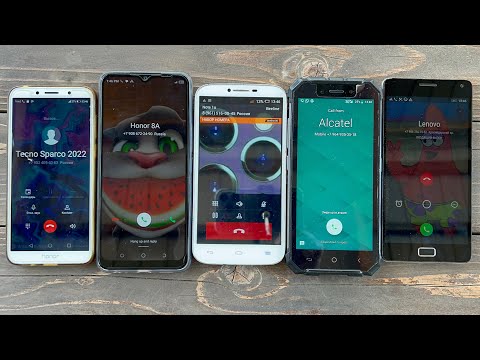 Tecno Spark vs Oukitel ip68 incoming call Honor 8A & Lenovo spark & Alcatel One Touch