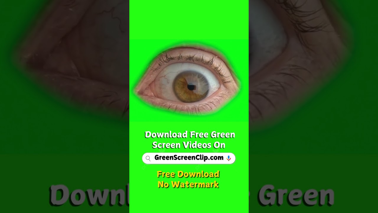 Human Eye Blinking Green Screen Video | Beautiful Eye Green Screen | Sound Effects With Background