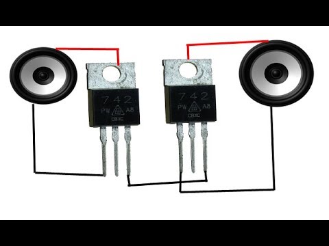 How to make a stereo amplifier using 742, super easy amplifier