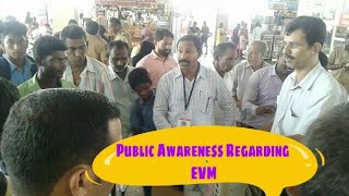 preview picture of video 'Public awareness regarding updated VVPAT. In Puttur KSRTC Bus stand'