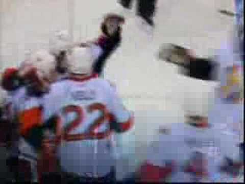 Stillman's goal vs Penguins - Feb 23/08