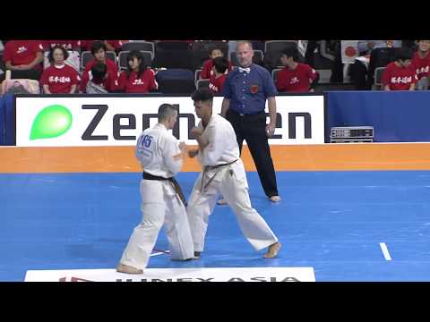 【新極真会】Court2 2ndRound 10 man Sergio Agüero vs Oleksandr Tymets 12th World Karate Championship